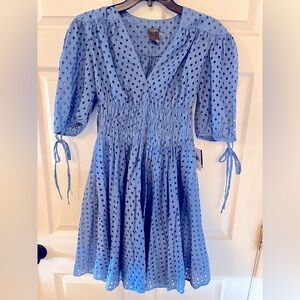 Just Taylor cotton eyelet dress, size 4, NWT